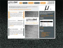 Tablet Screenshot of microneil.com